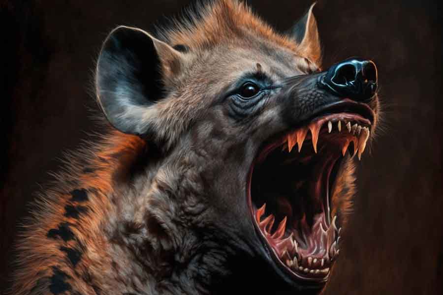 Snarling Hyena